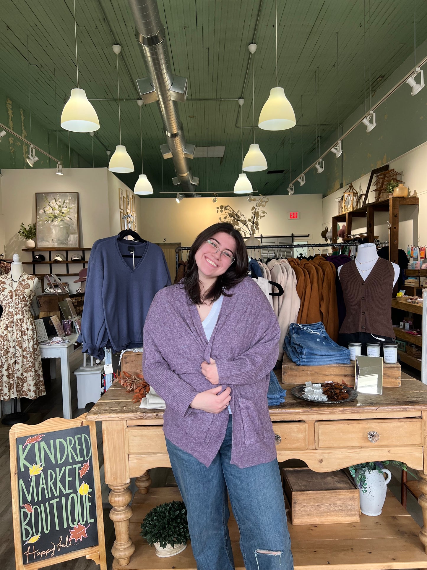 Freya Plum Knit Cardigan