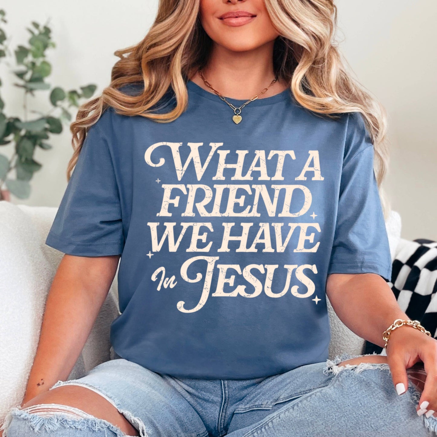 What A Friend We Have In Jesus Graphic Tee | Gildan