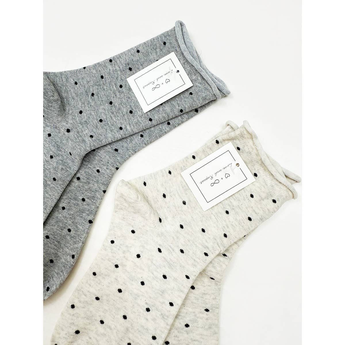 Cute Roll Up Casual Polkadot Socks
