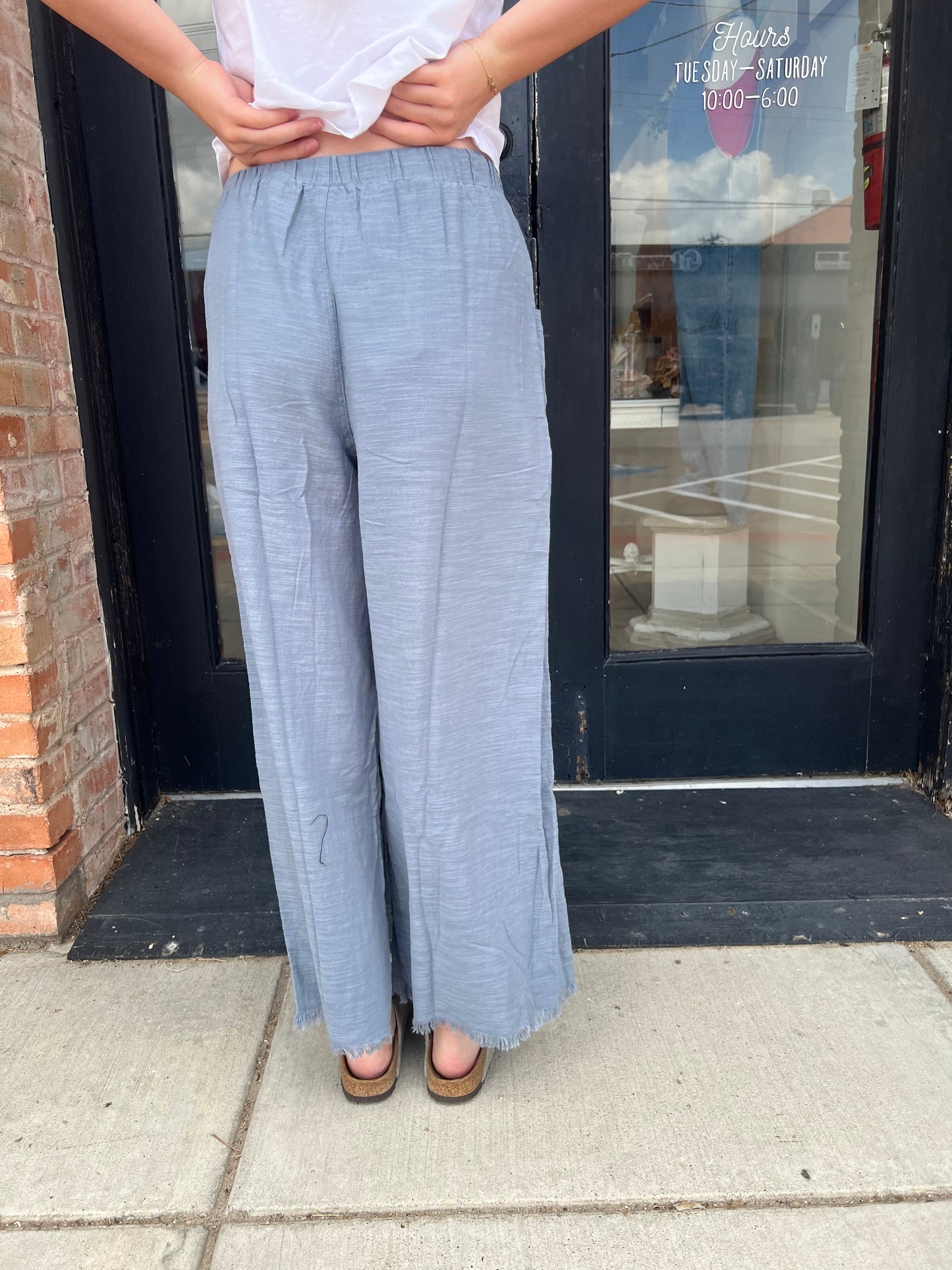 Lauren Frayed Hem Pants