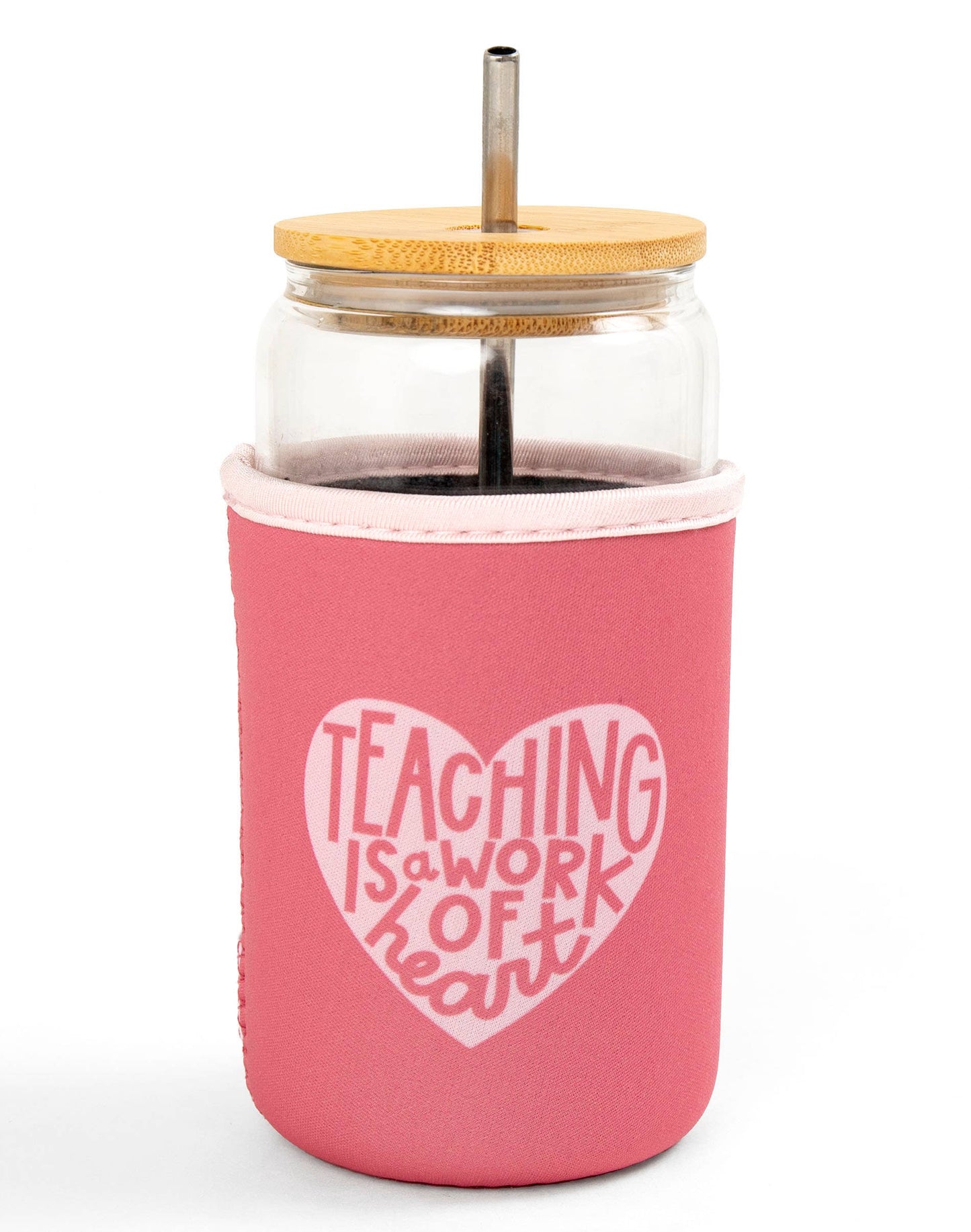 Teaching Is A Work Of Heart Coffee Sleeve
