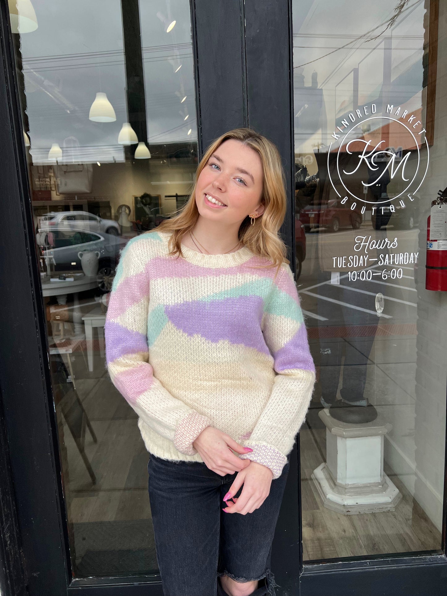 Hillary Water Color Sweater