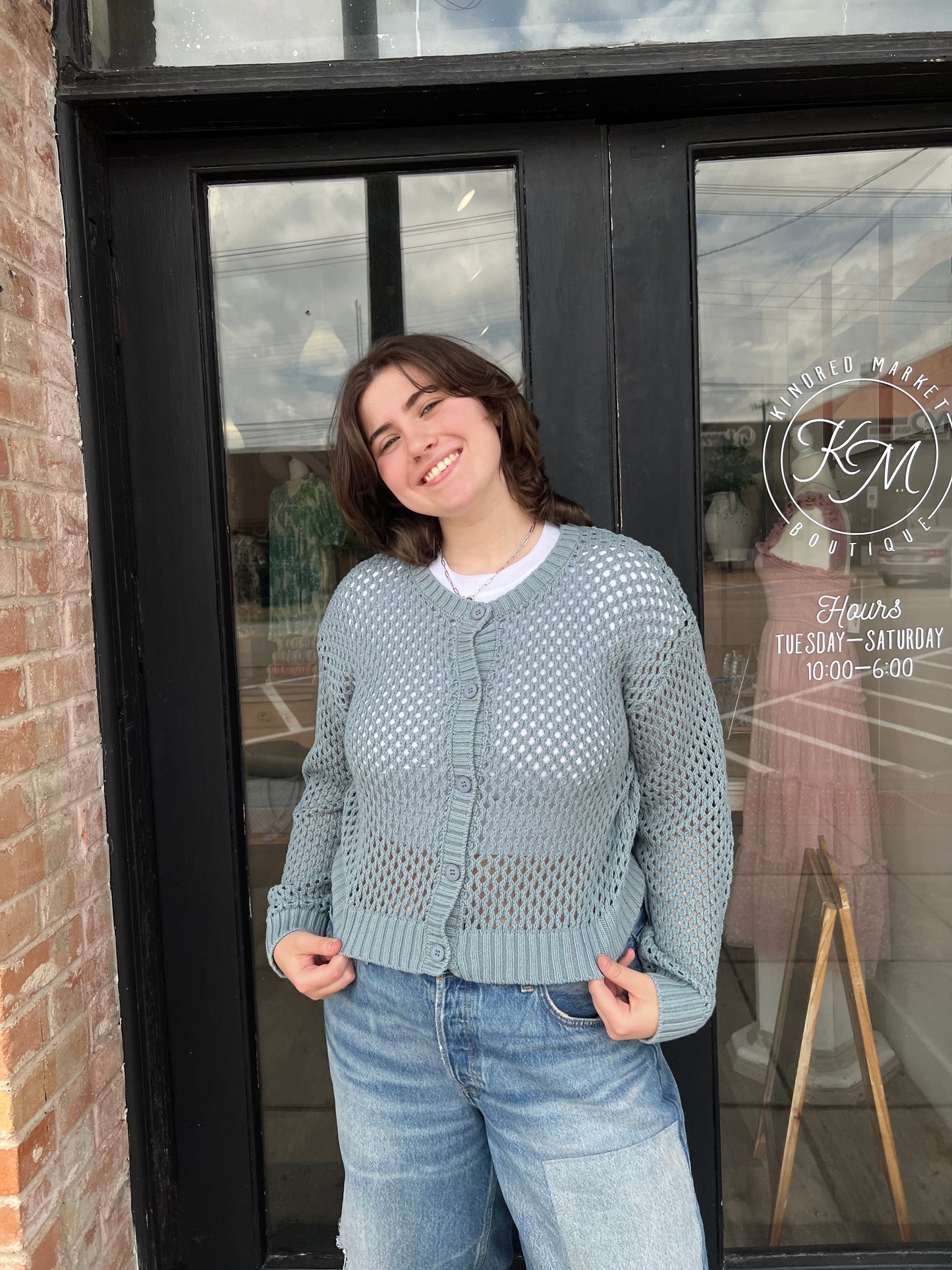 Lauren Crochet Cardigan Sweater
