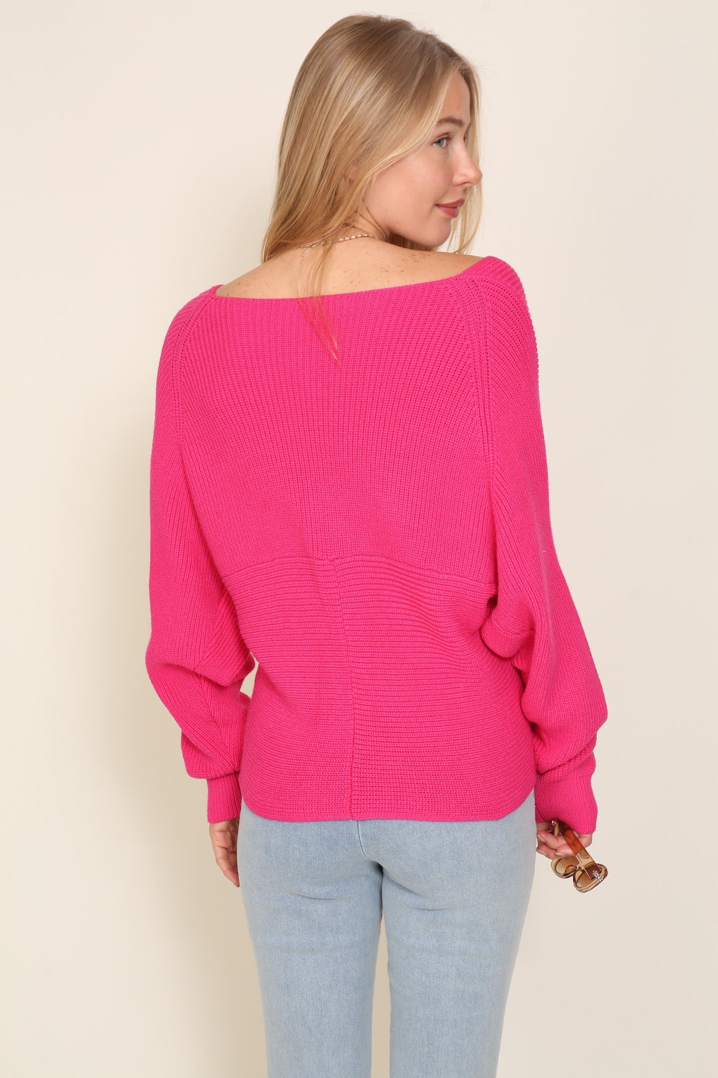 Paisley Cross Over Front Sweater