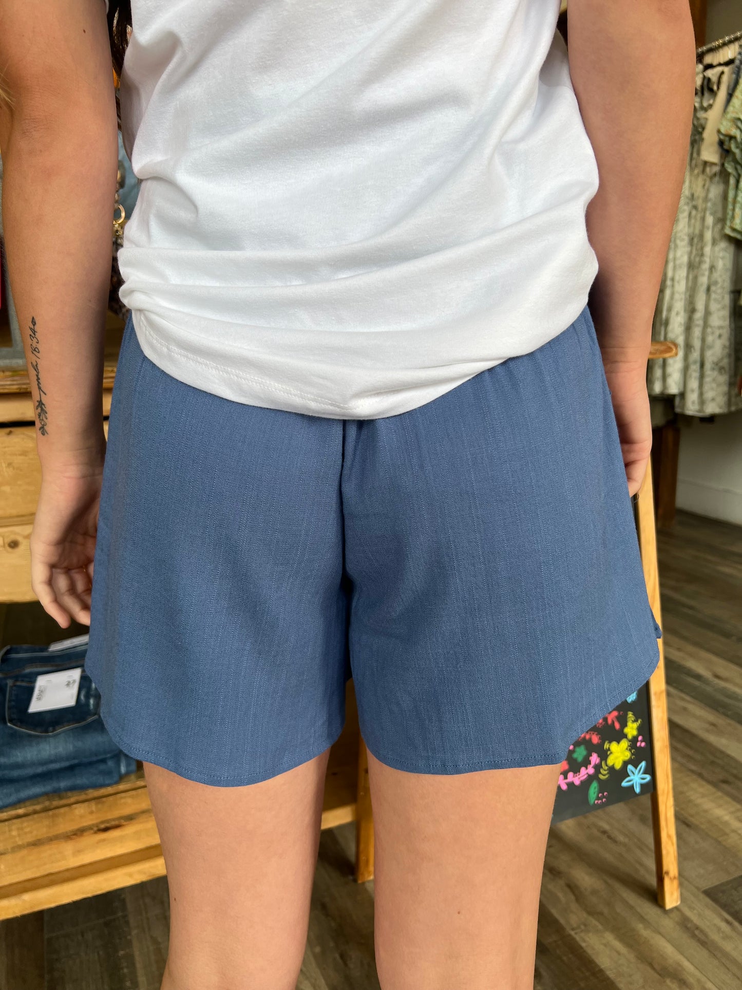 Daisy Flowy Blue Shorts