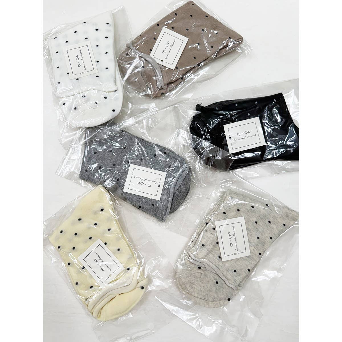 Cute Roll Up Casual Polkadot Socks