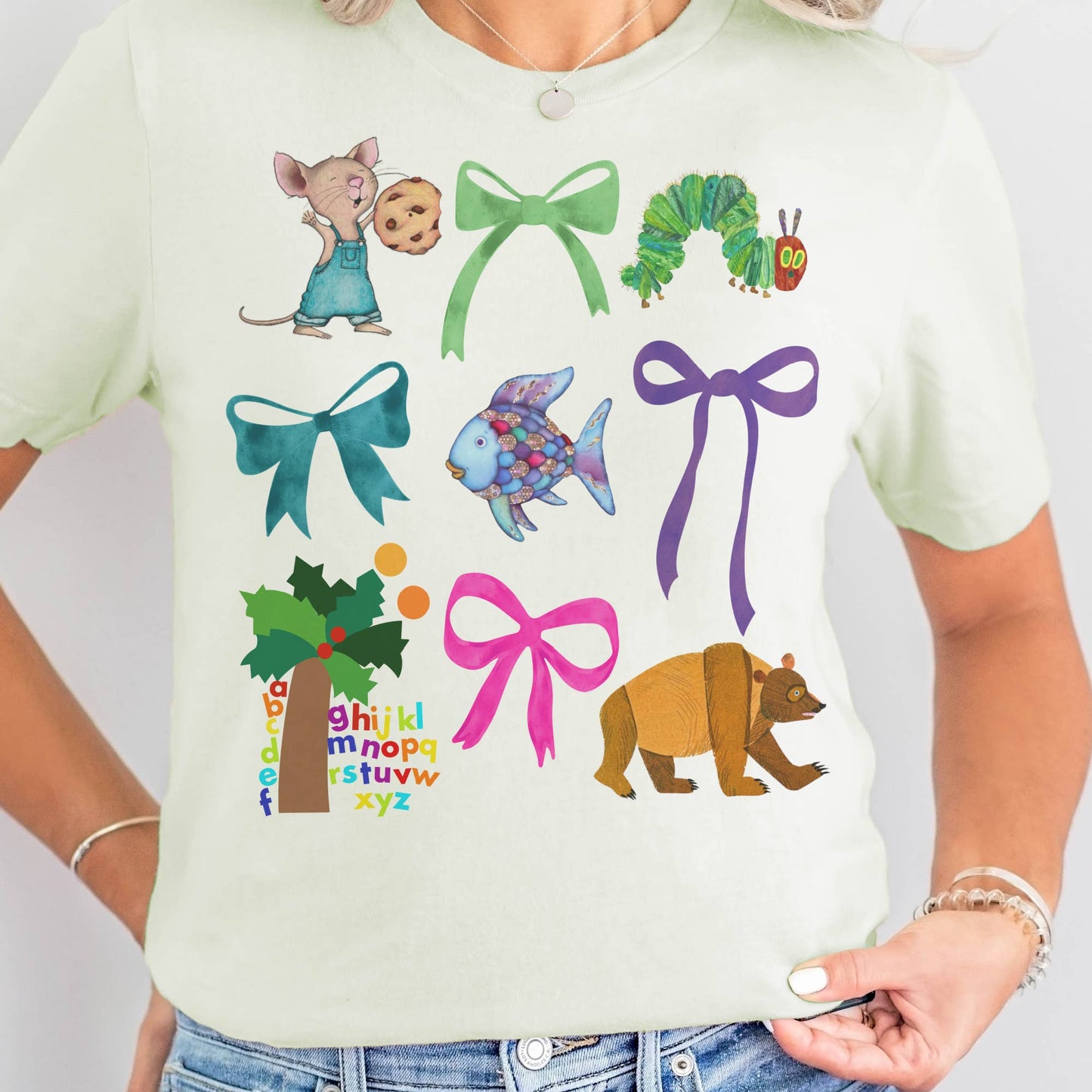 Coquette Teacher Storybook Elementary school Graphic Tee
