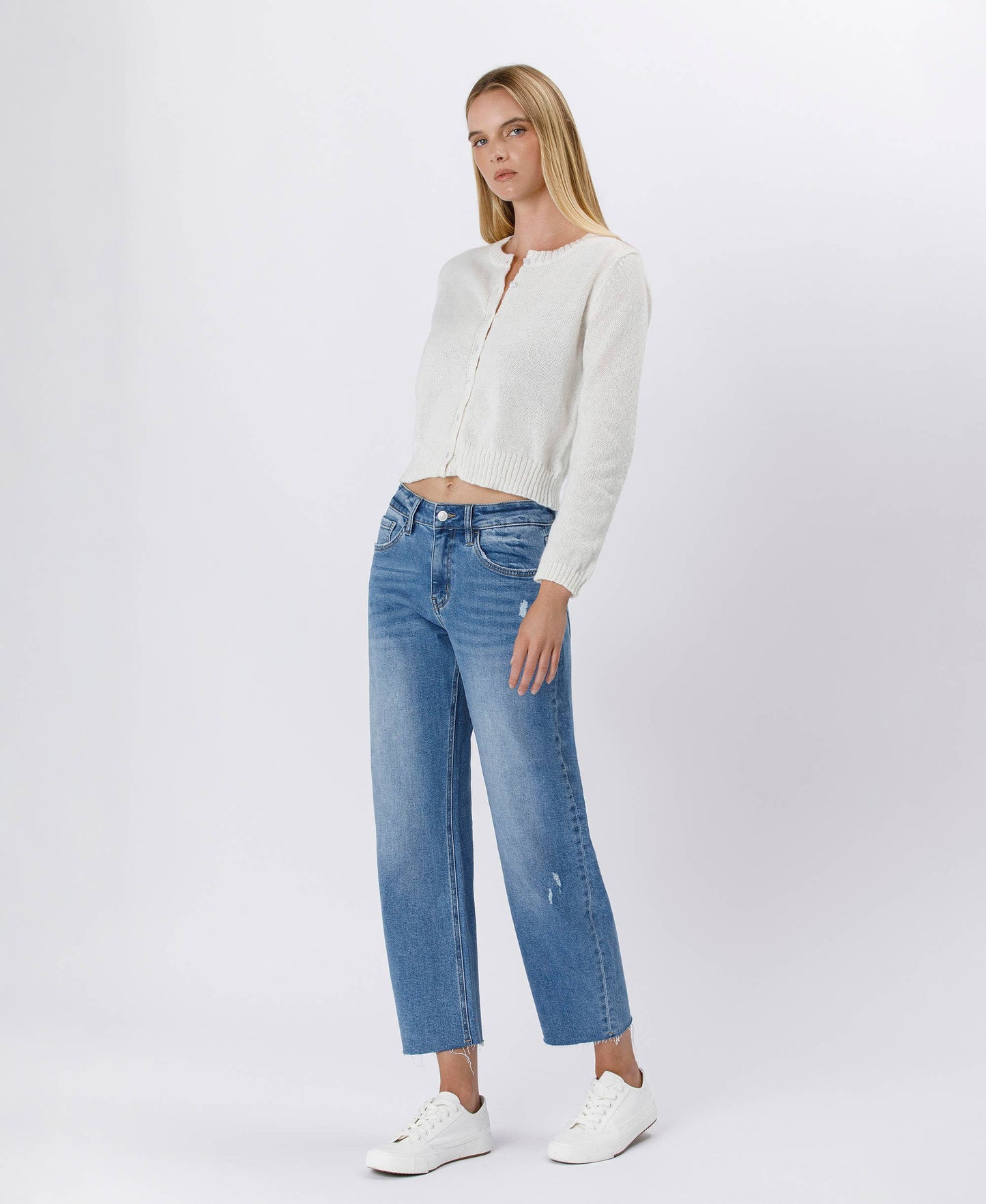 HIGH RISE MILD BARREL JEANS