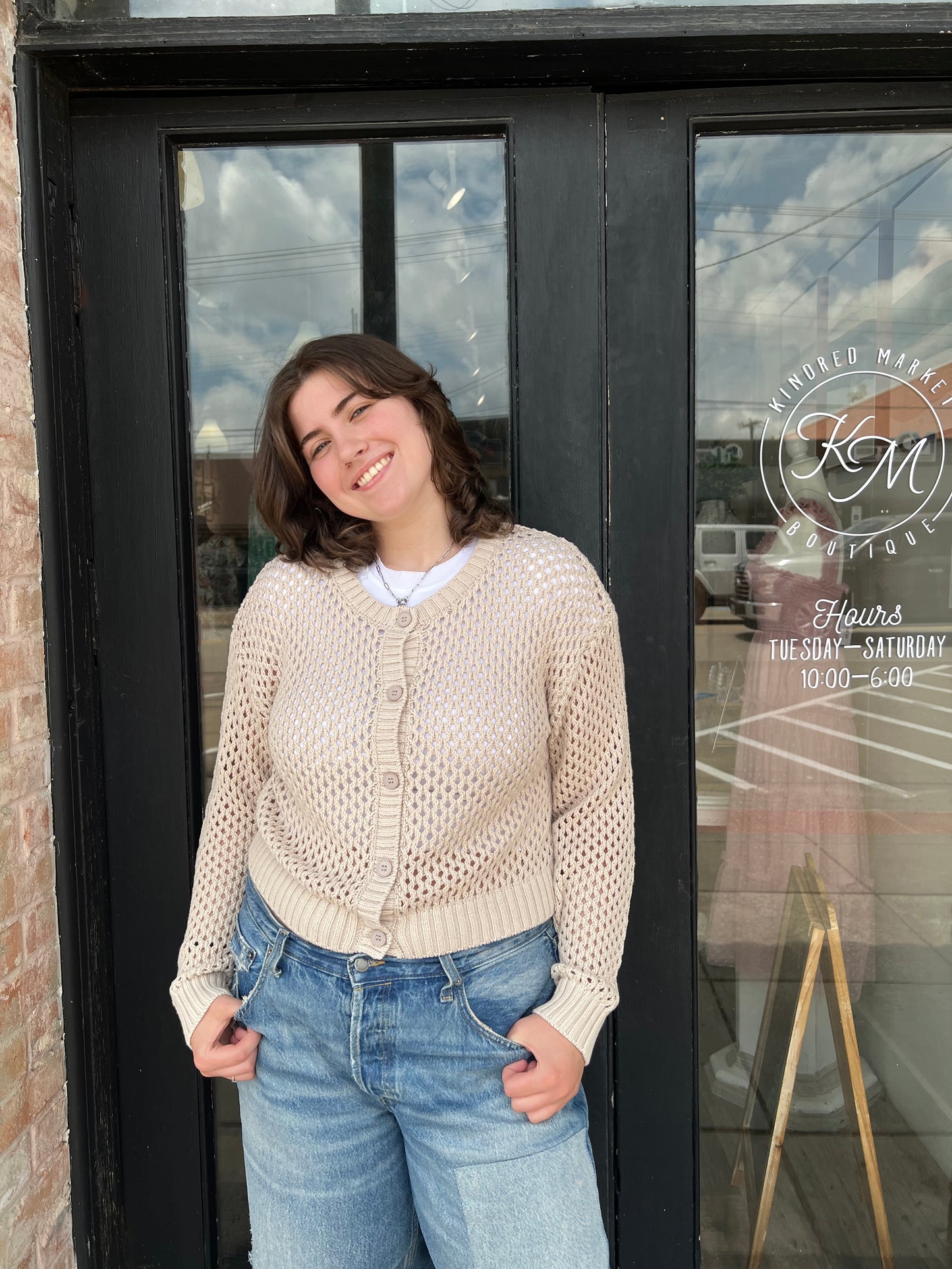 Lauren Crochet Cardigan Sweater