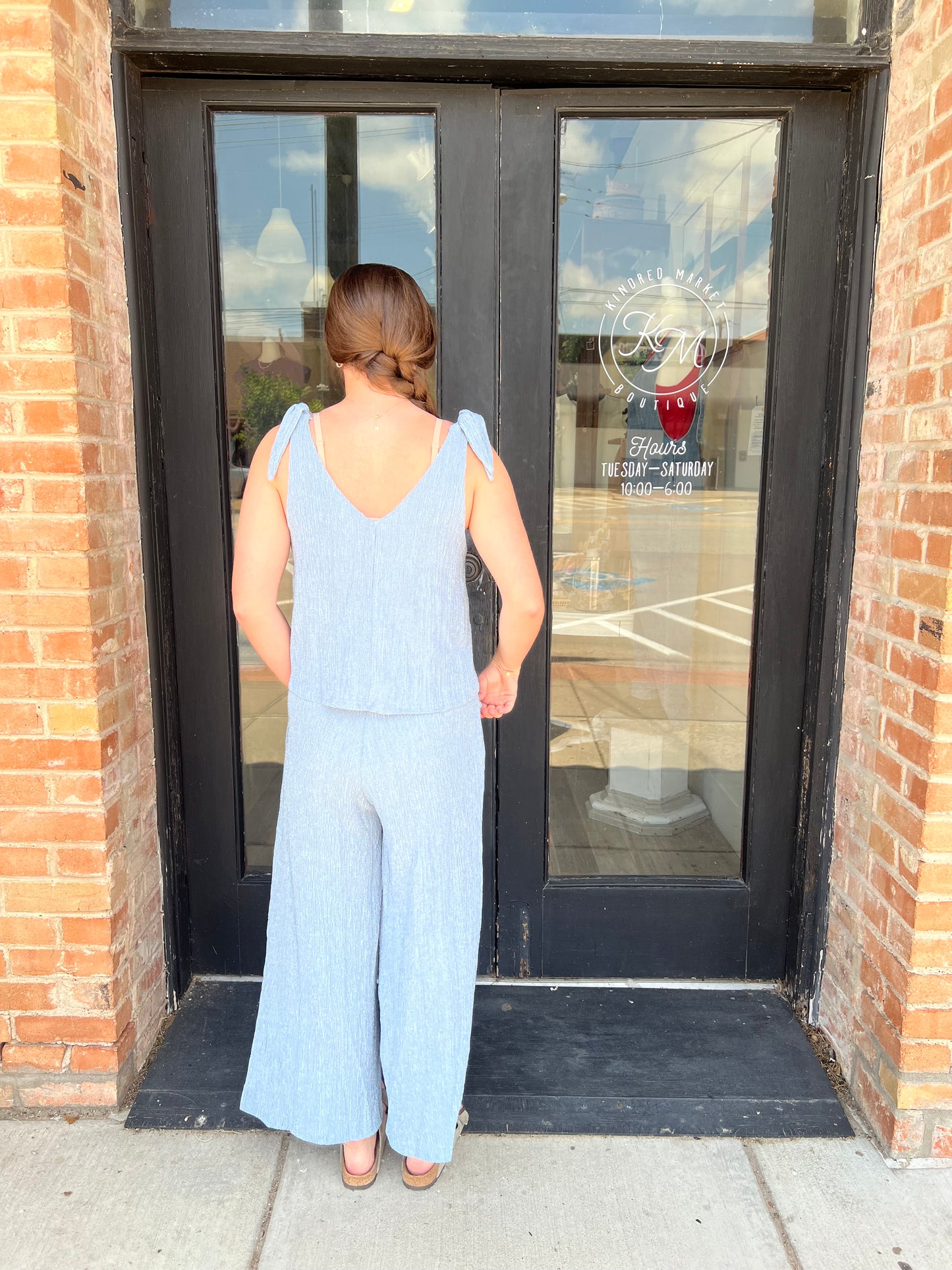 Hailey Shoulder Tie Jumpsuit