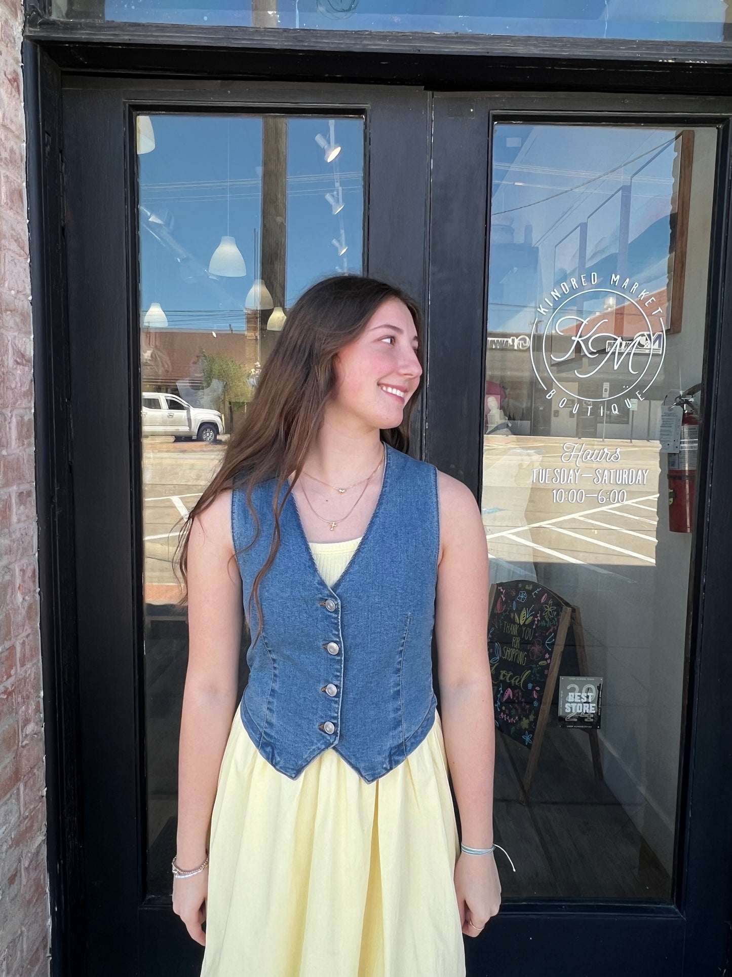 Vanessa Blue Denim Vest