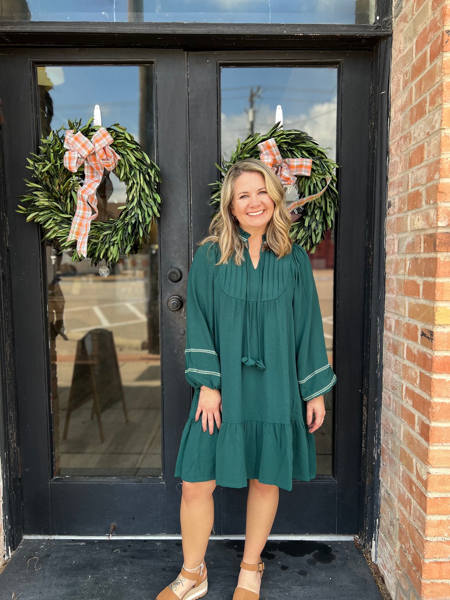 Nora Green Mini Dress