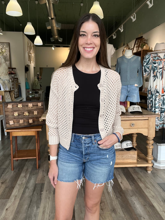 Lauren Crochet Cardigan Sweater
