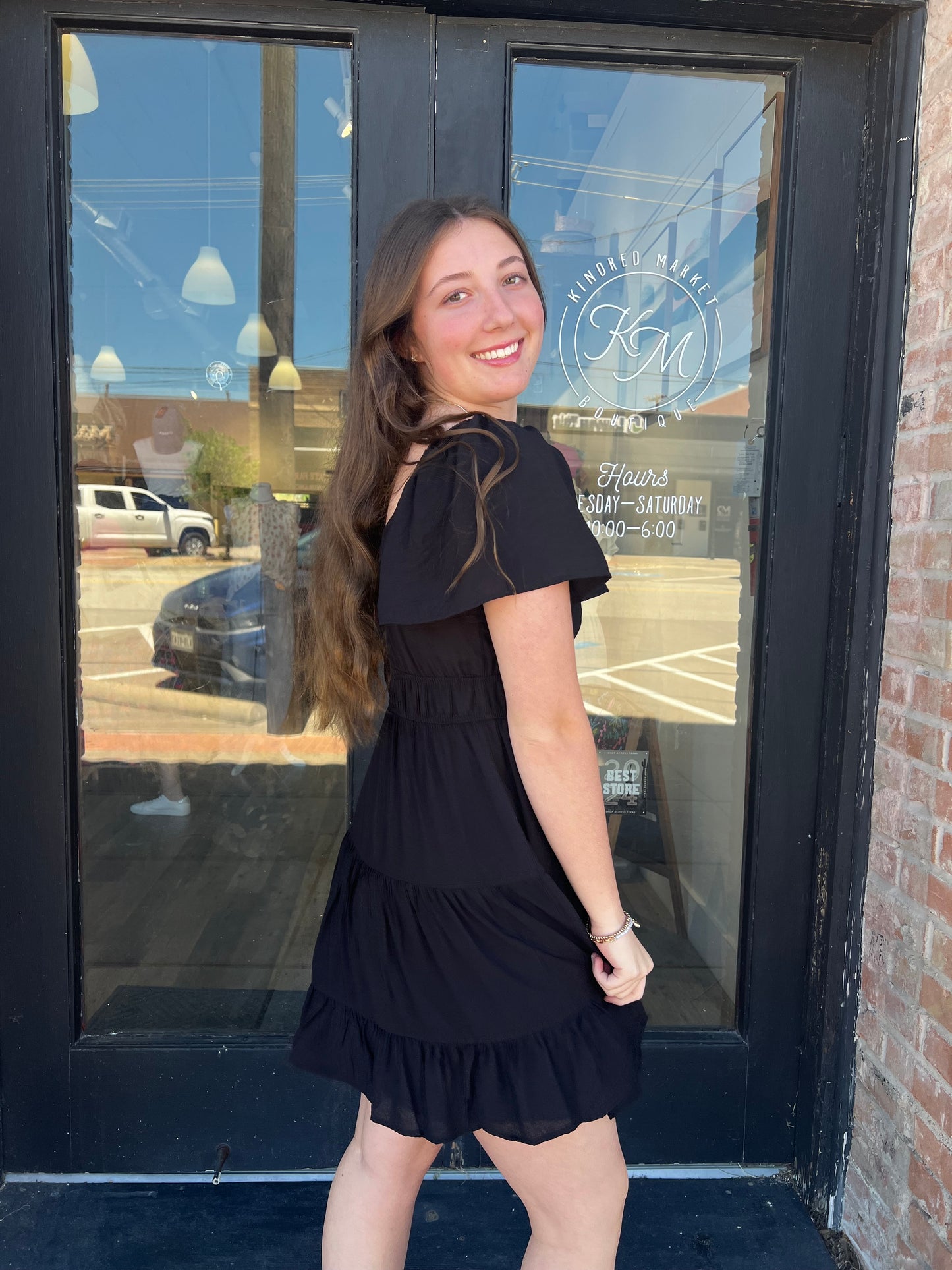 Lacey Front Tie Mini Dress