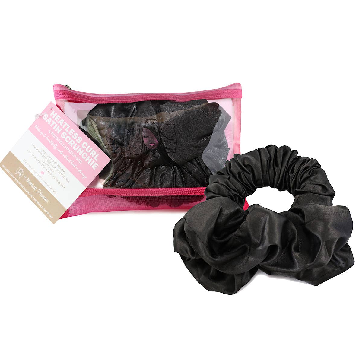 Satin Heatless Curl Scrunchie Hair Accessory