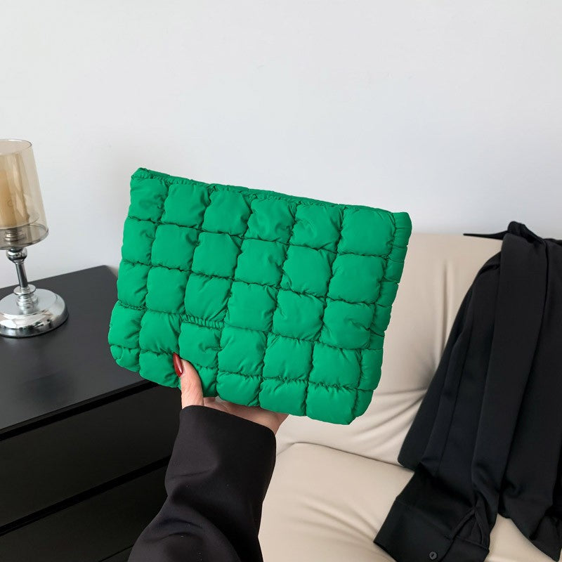 Quilted Puffy Cosmetic Pouch