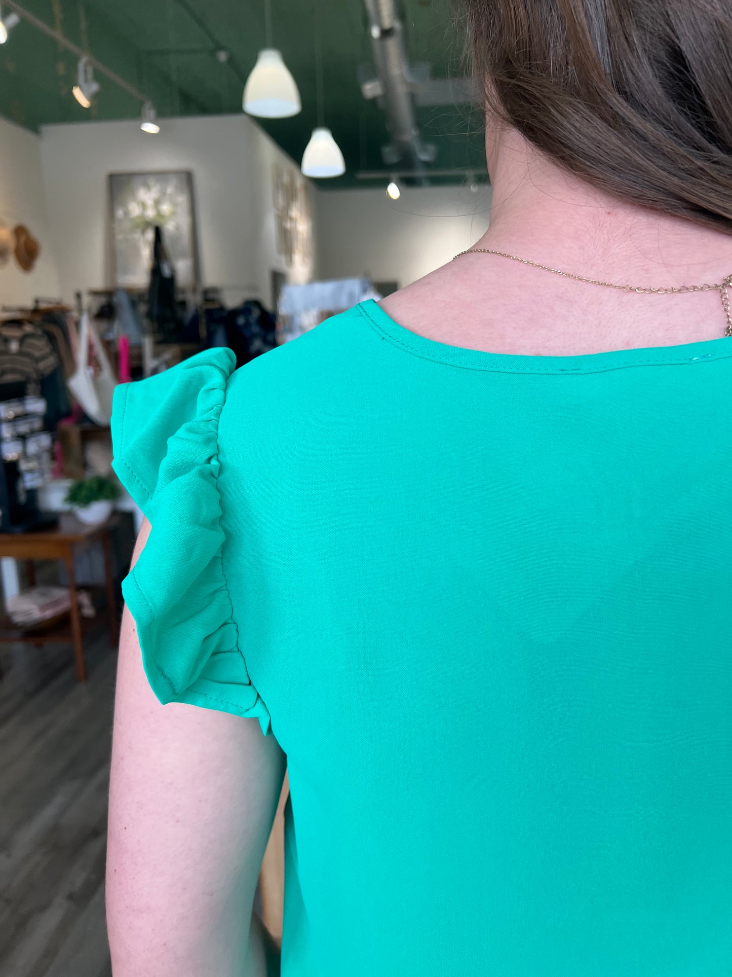 Auddie Split Neck Blouse