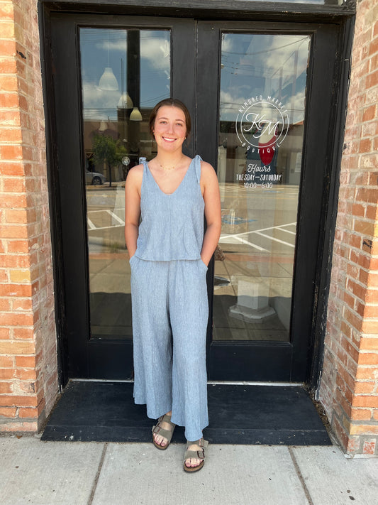 Hailey Shoulder Tie Jumpsuit