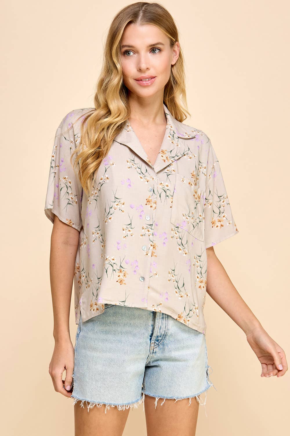 Kassidy Floral Shirt with Buttons