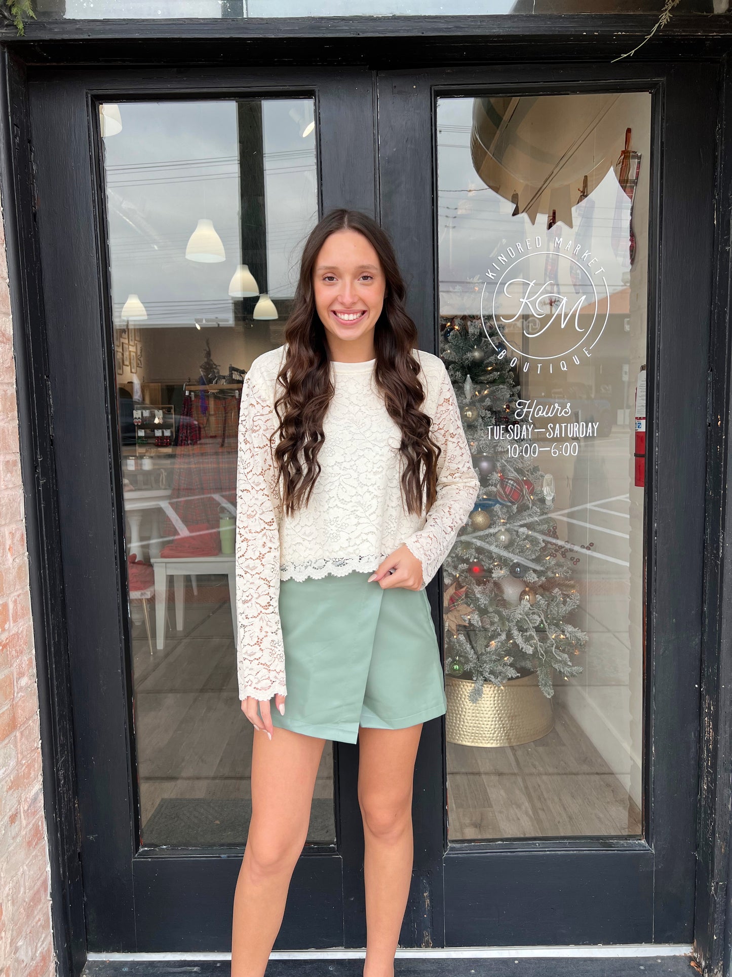 Lacey Longlseeve Ivory Top