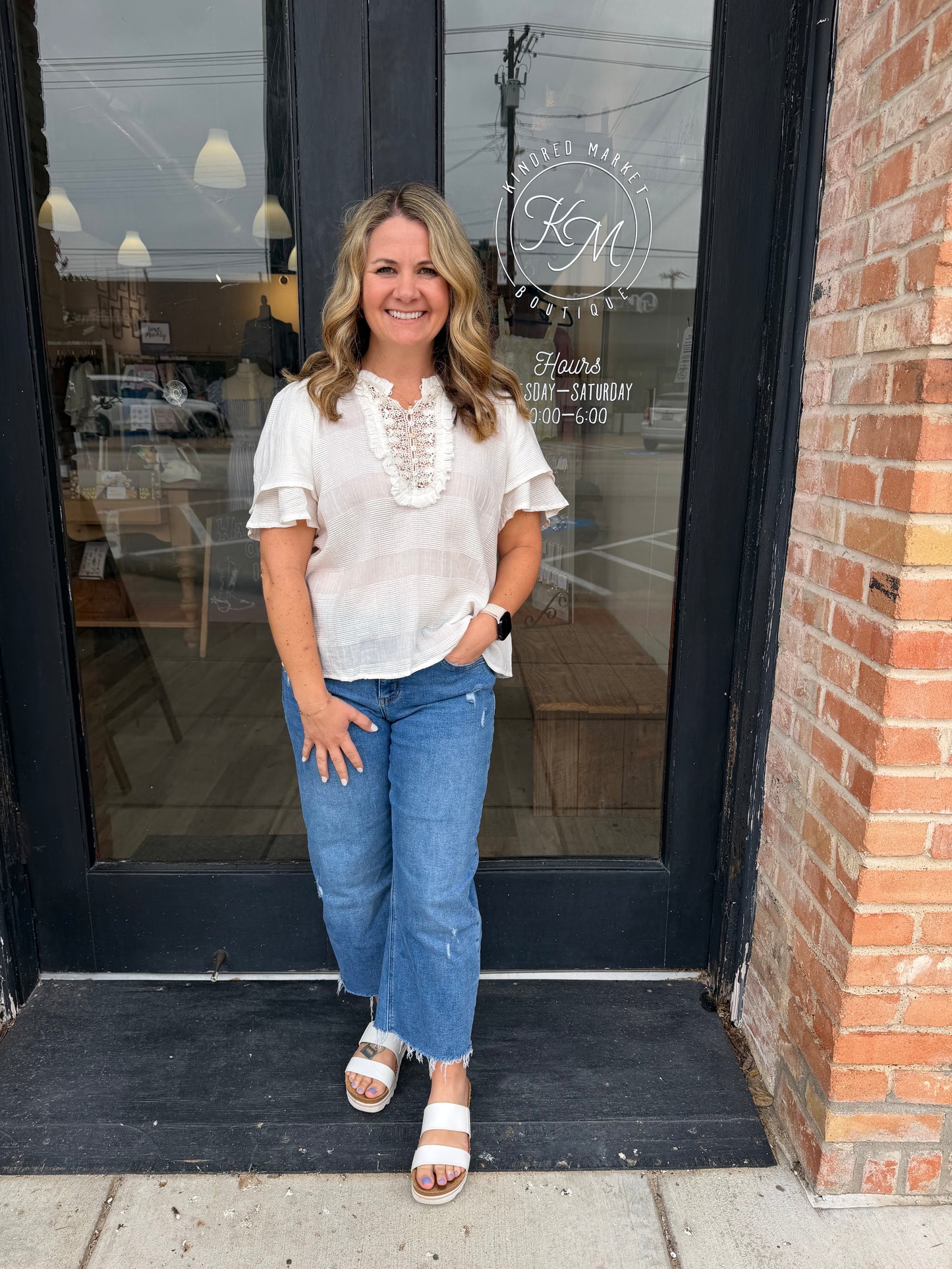 Olivia Off White Blouse