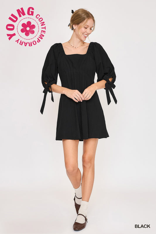 Olivia Puff Sleeve Mini Dress