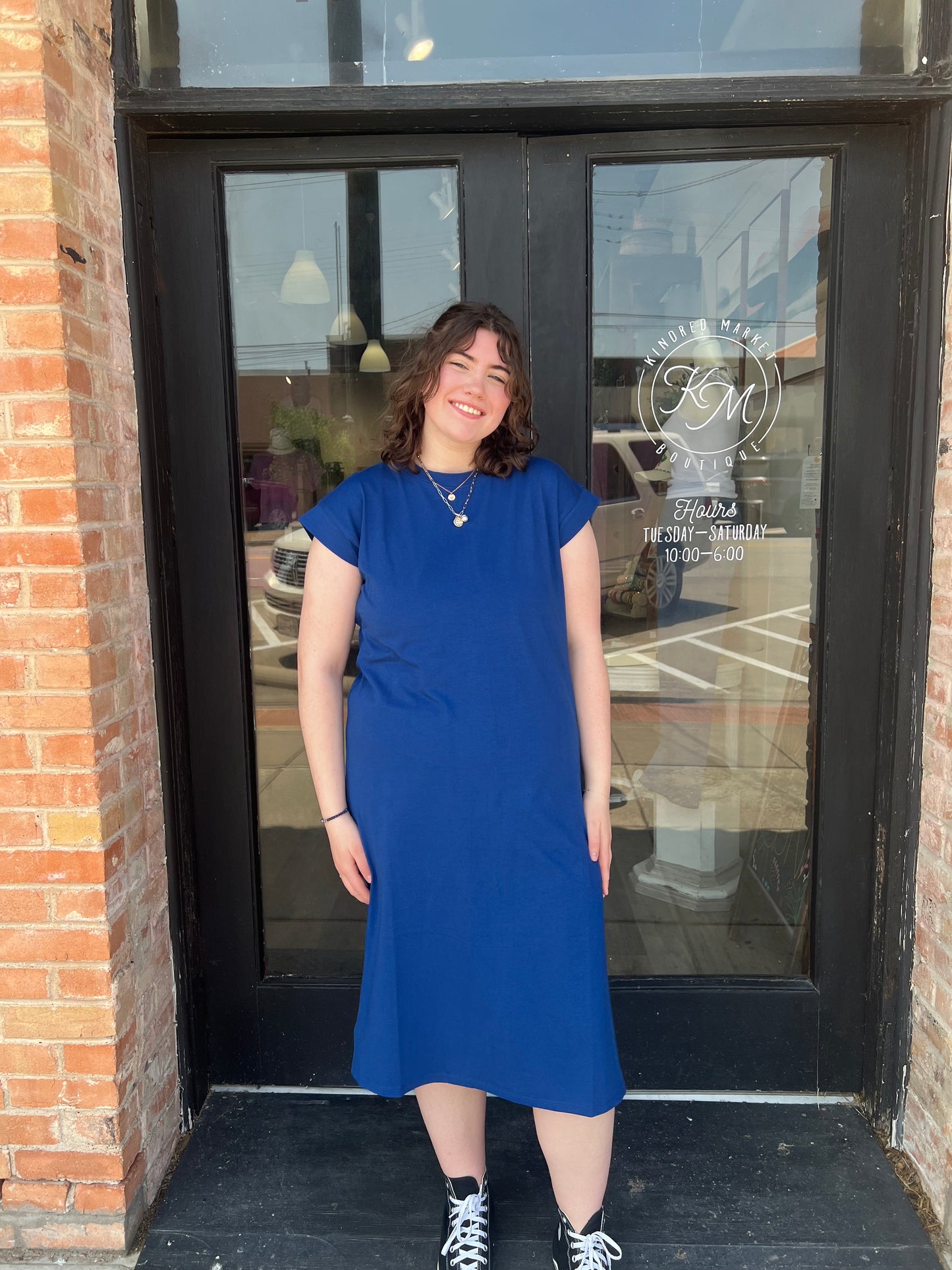 Ashley Blue T-Shirt Dress