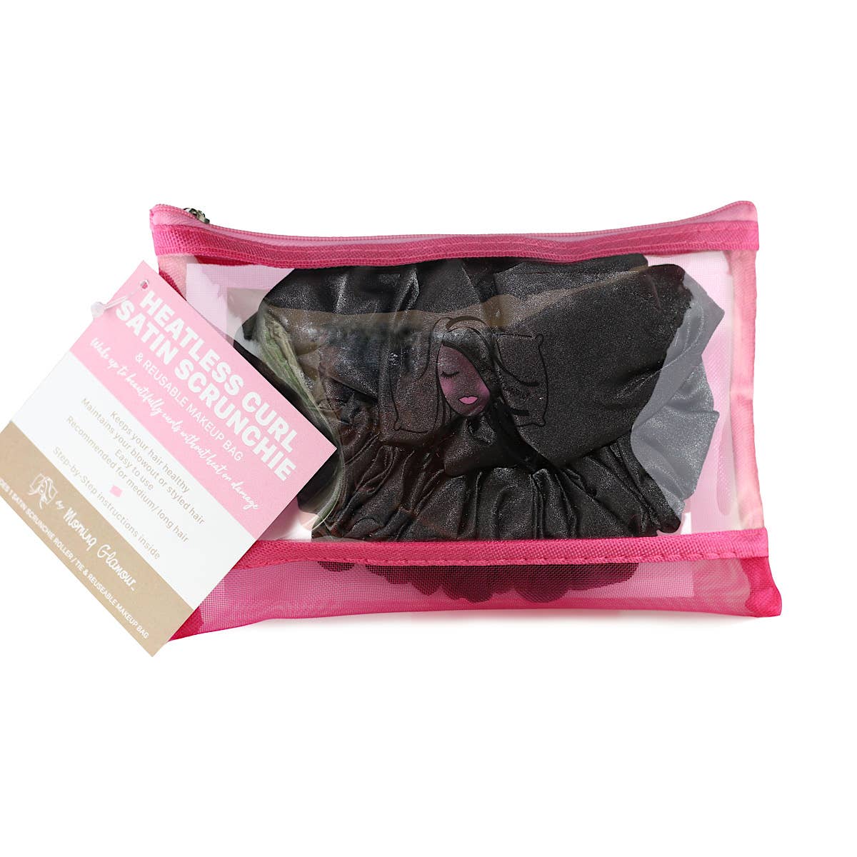 Satin Heatless Curl Scrunchie Hair Accessory