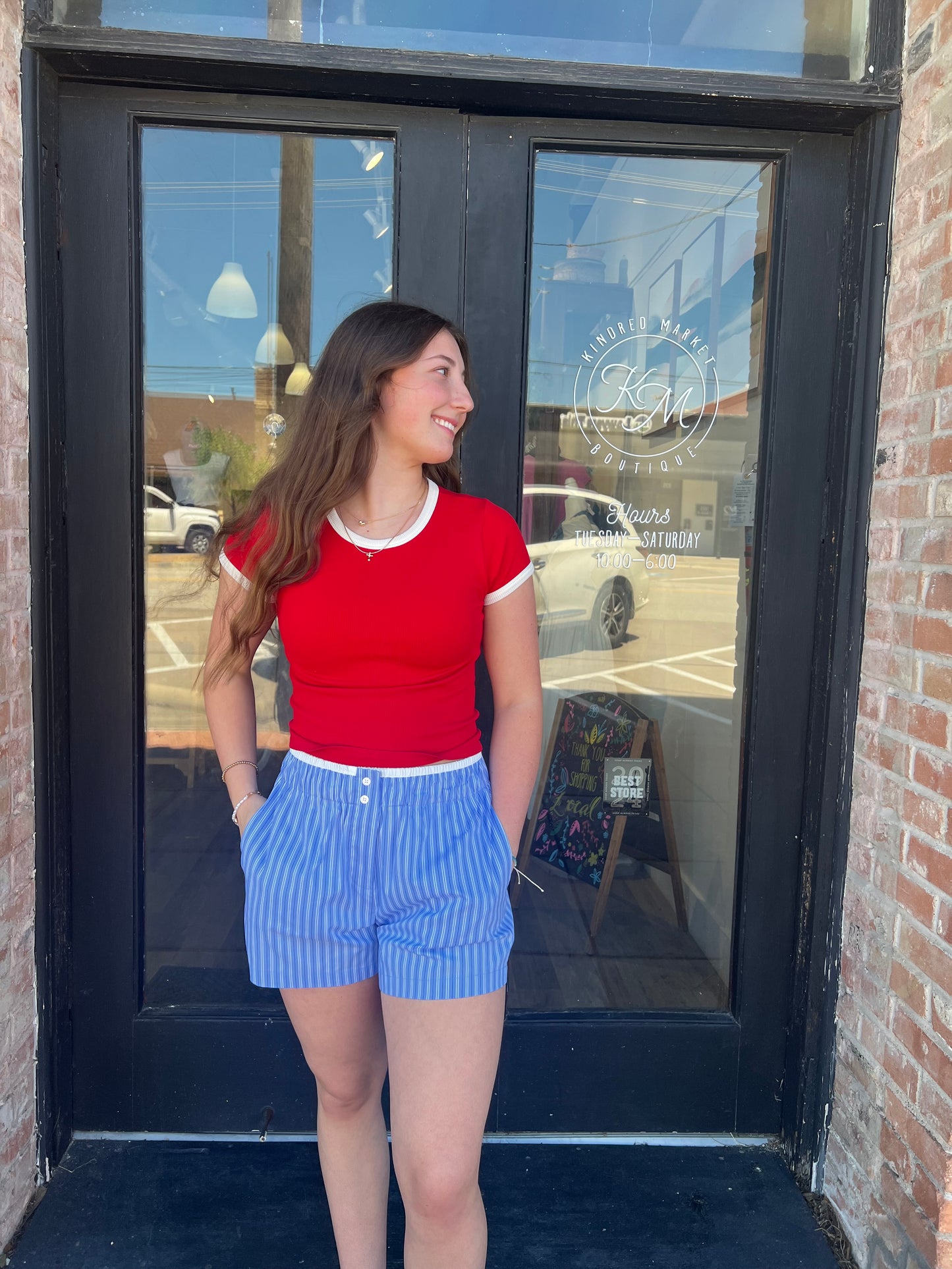 Kyla Crewneck Short Sleeve Top