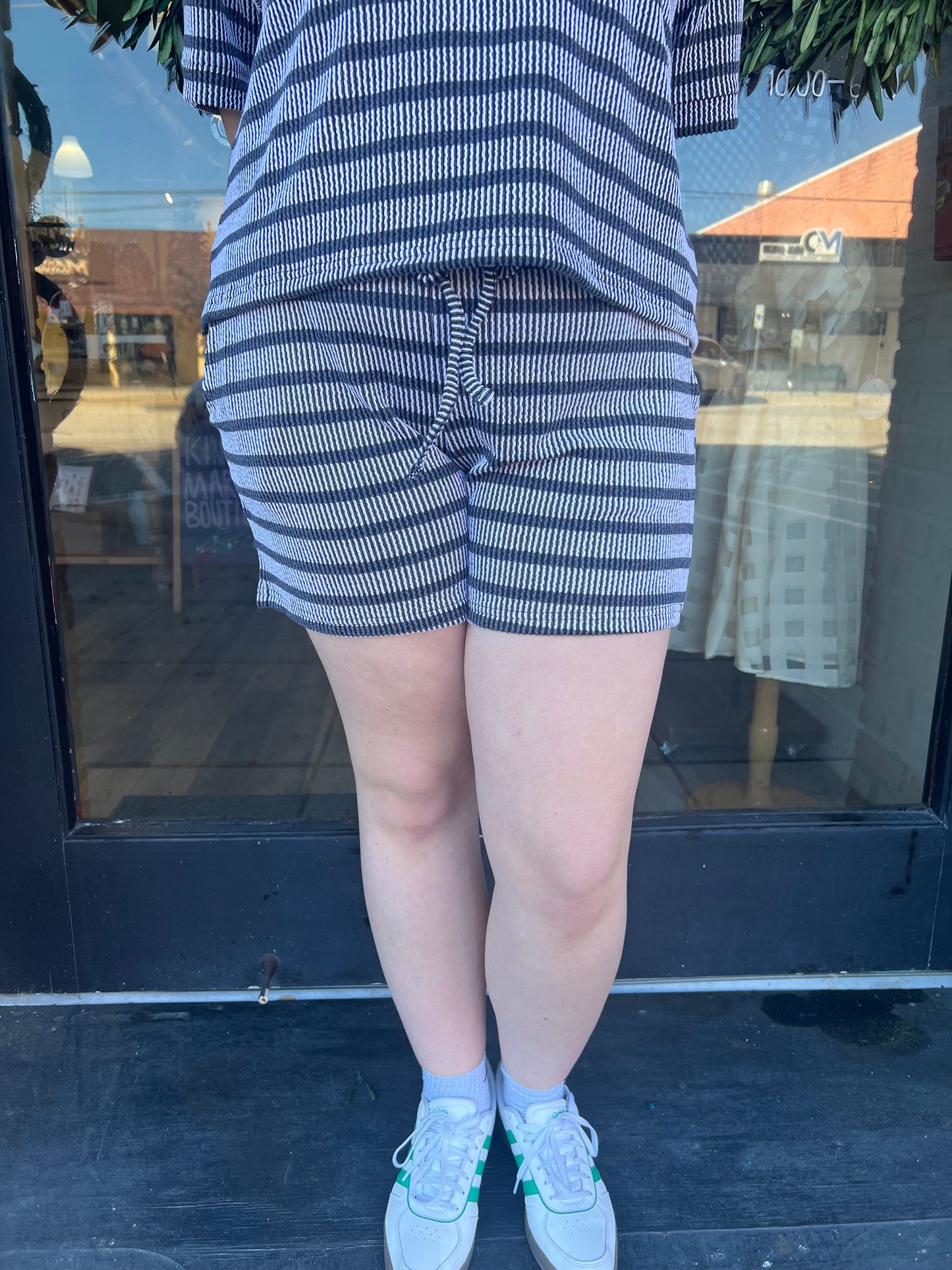 Jess Striped Lounge Shorts