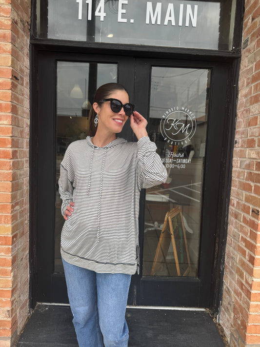 Vanessa Striped Hoodie