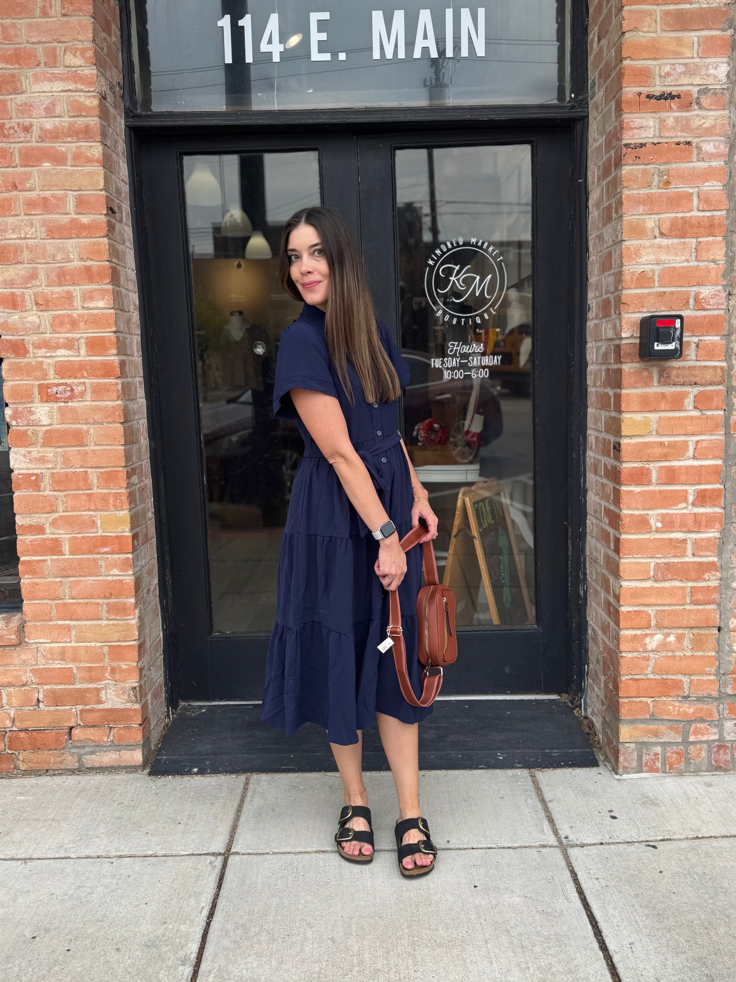 Florence Button Up Tiered Maxi Dress