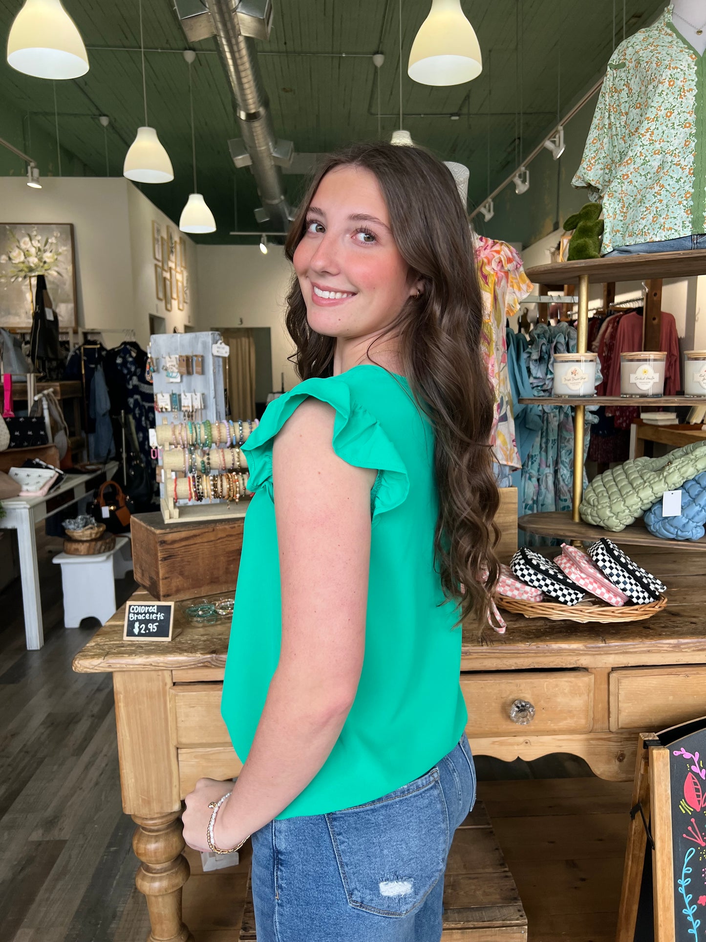 Auddie Split Neck Blouse