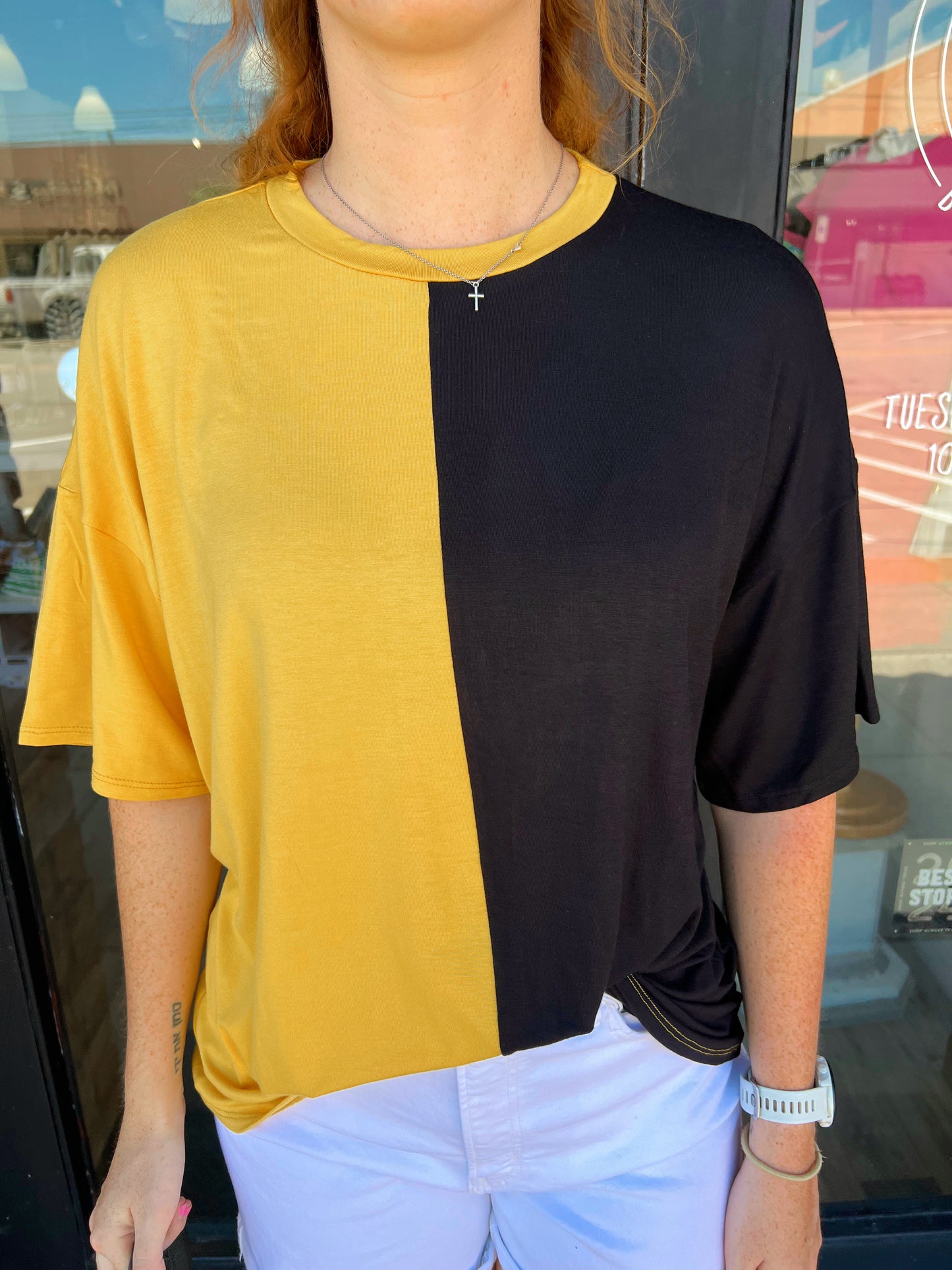 Bree Color Contrast Gameday Shirt