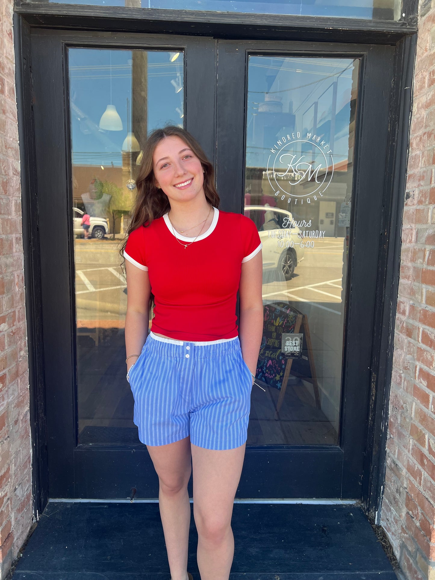 Kyla Crewneck Short Sleeve Top