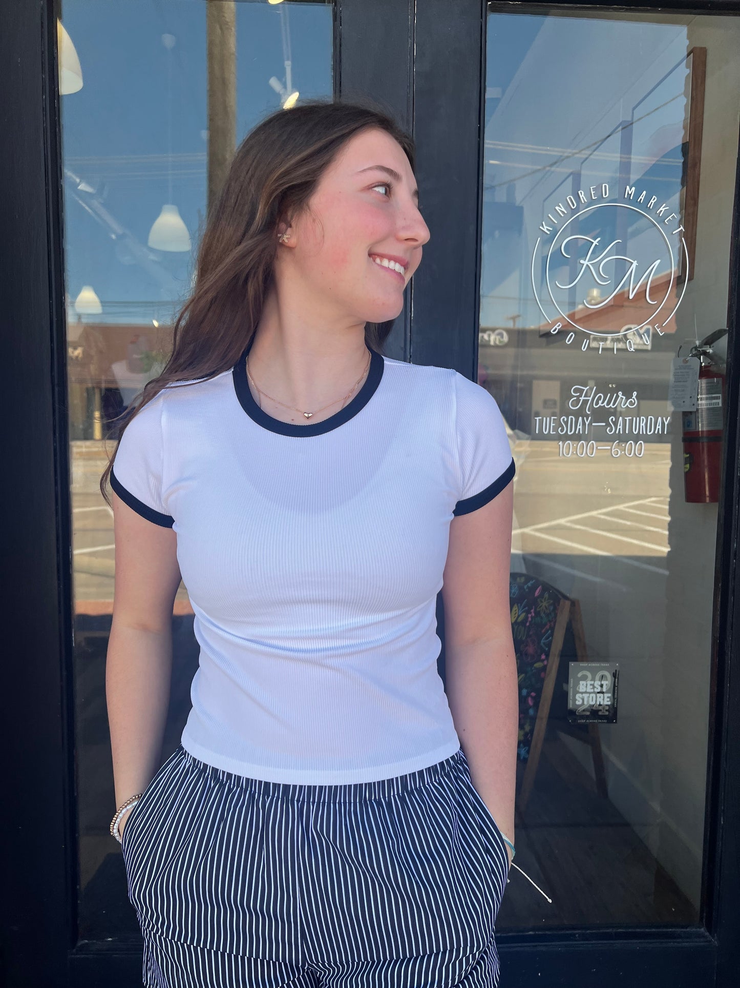 Kyla Crewneck Short Sleeve Top