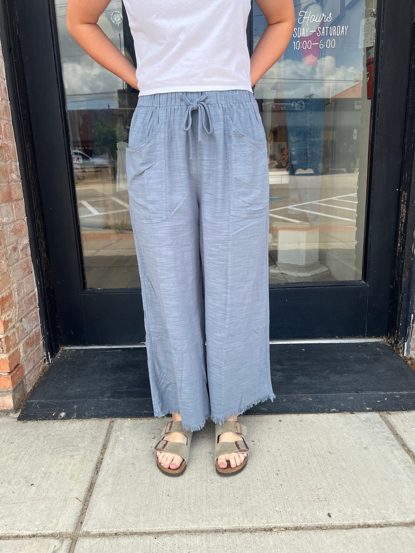 Lauren Frayed Hem Pants