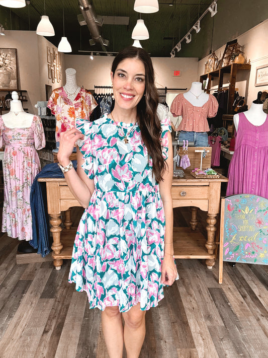 Poppy Floral Mini Dress