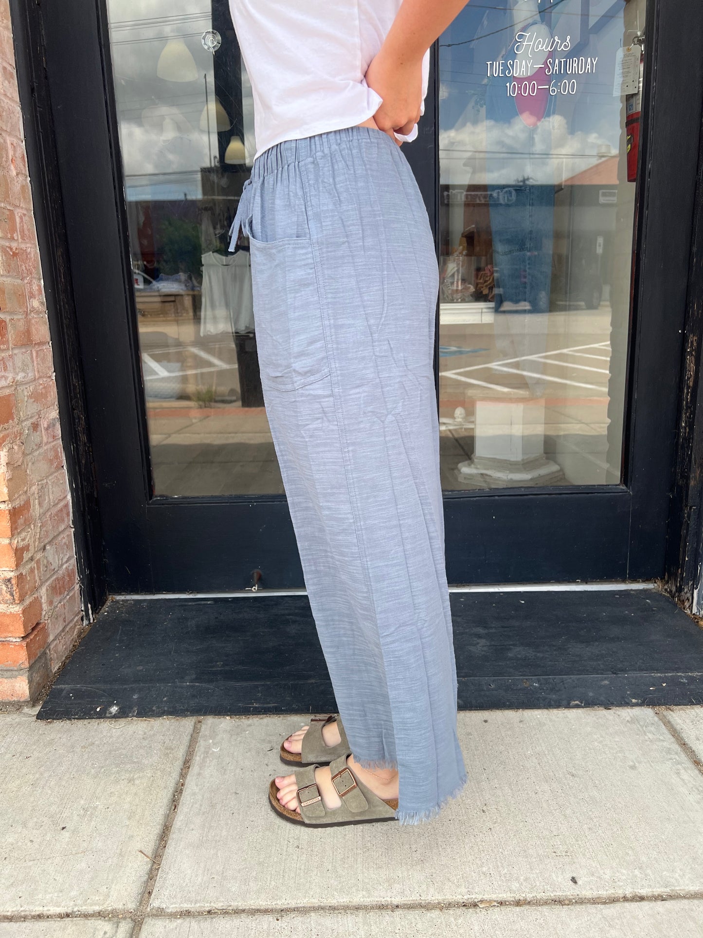 Lauren Frayed Hem Pants