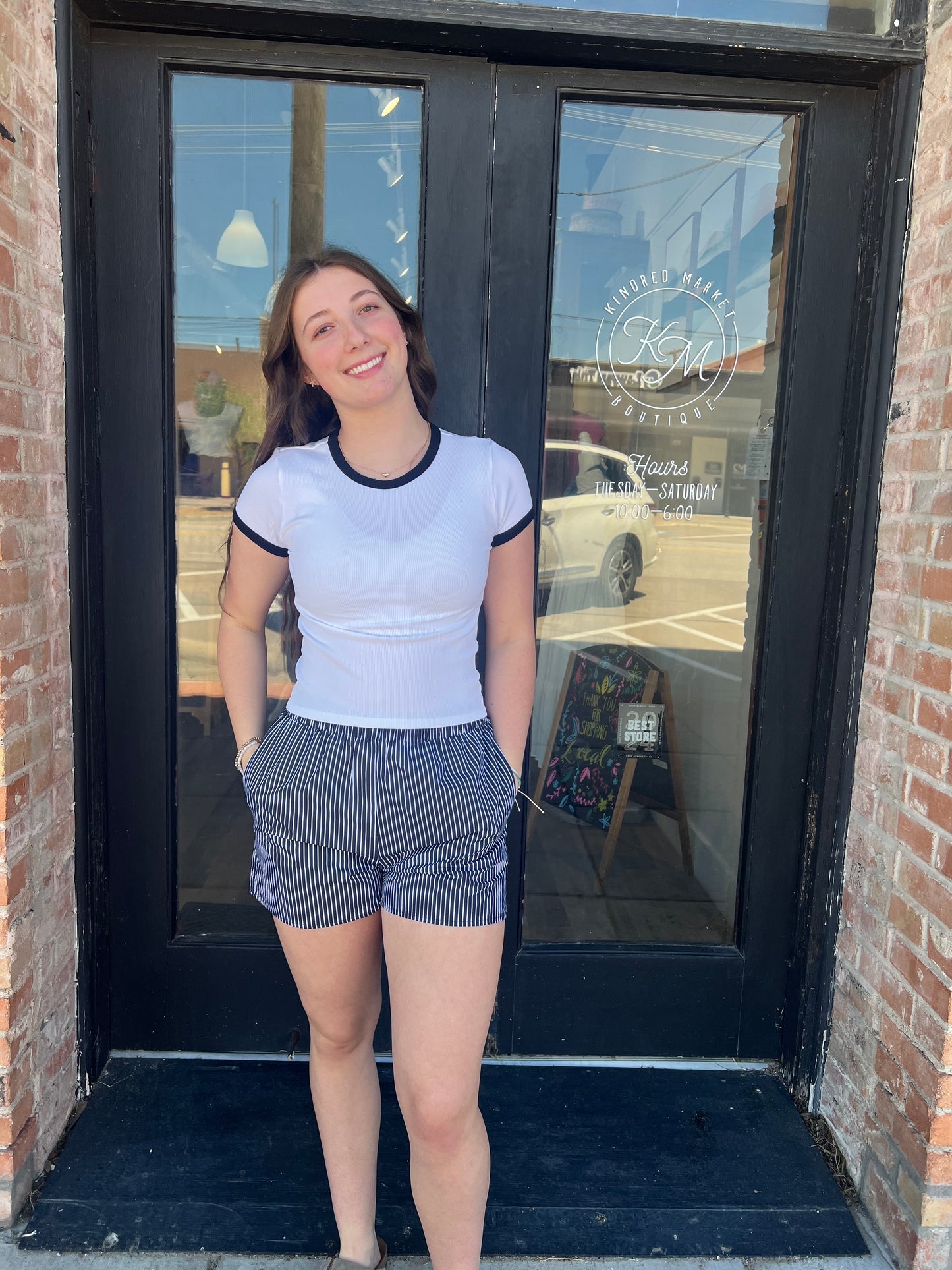 Kyla Crewneck Short Sleeve Top