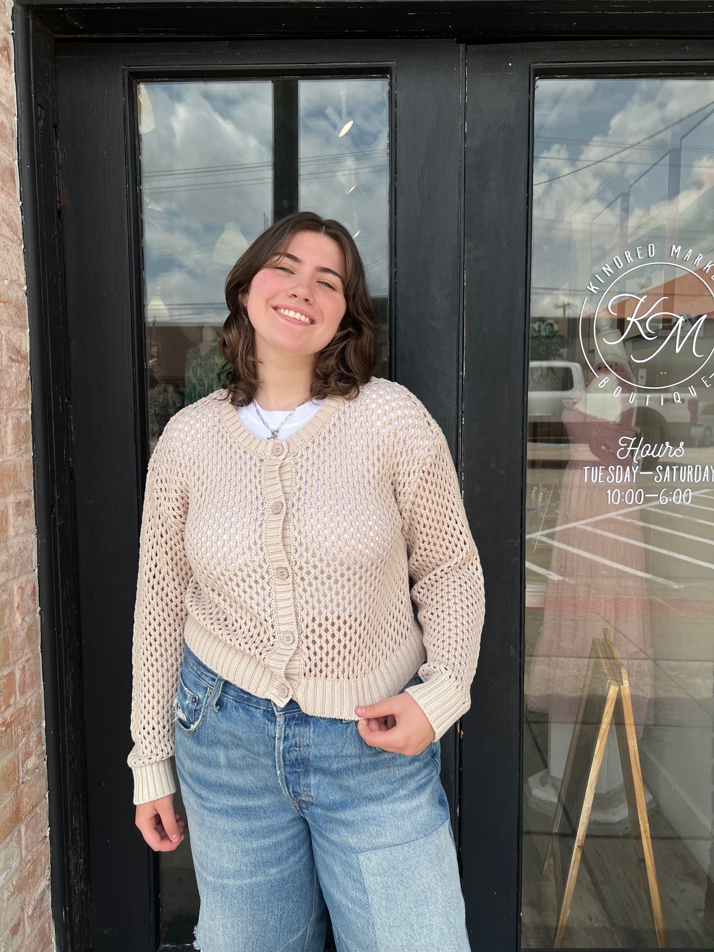 Lauren Crochet Cardigan Sweater