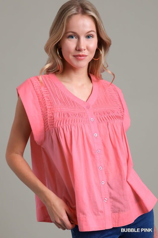 Daniella Bubble Pink Decorative Top