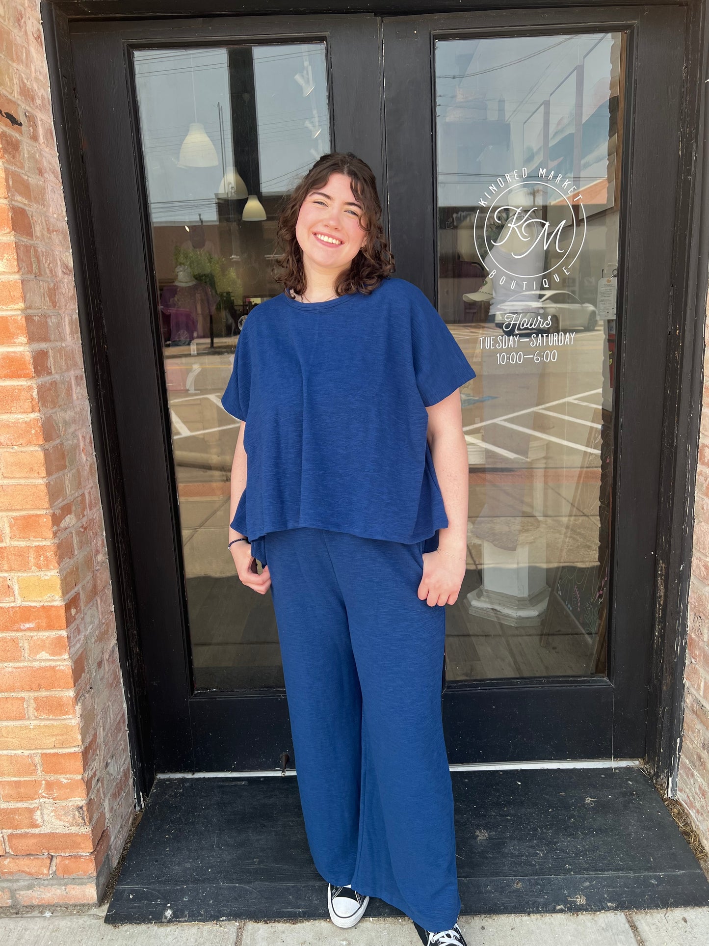 Destiny Blue Lounge Pants - Set