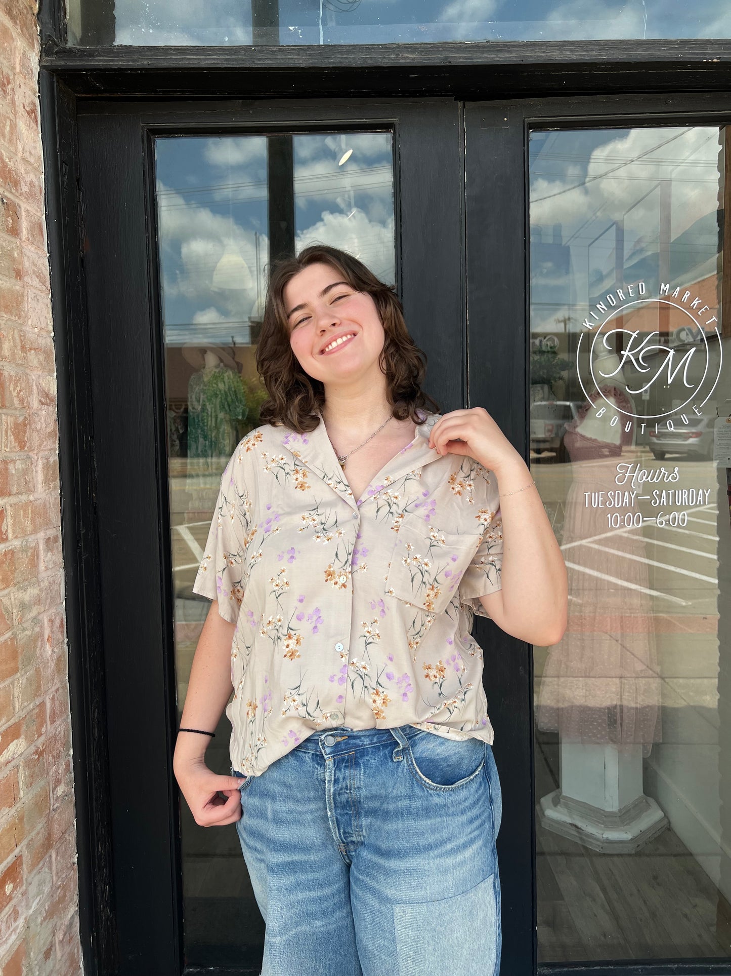 Kassidy Floral Shirt with Buttons