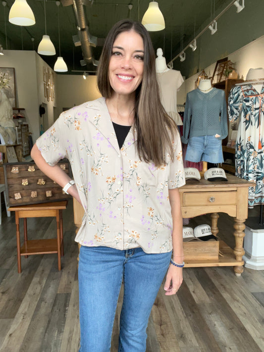 Kassidy Floral Shirt with Buttons