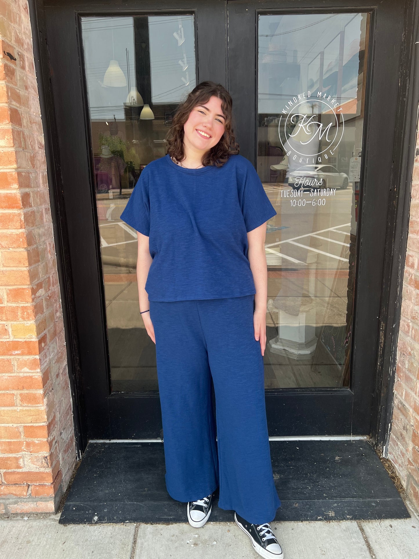 Destiny Blue Lounge Pants - Set