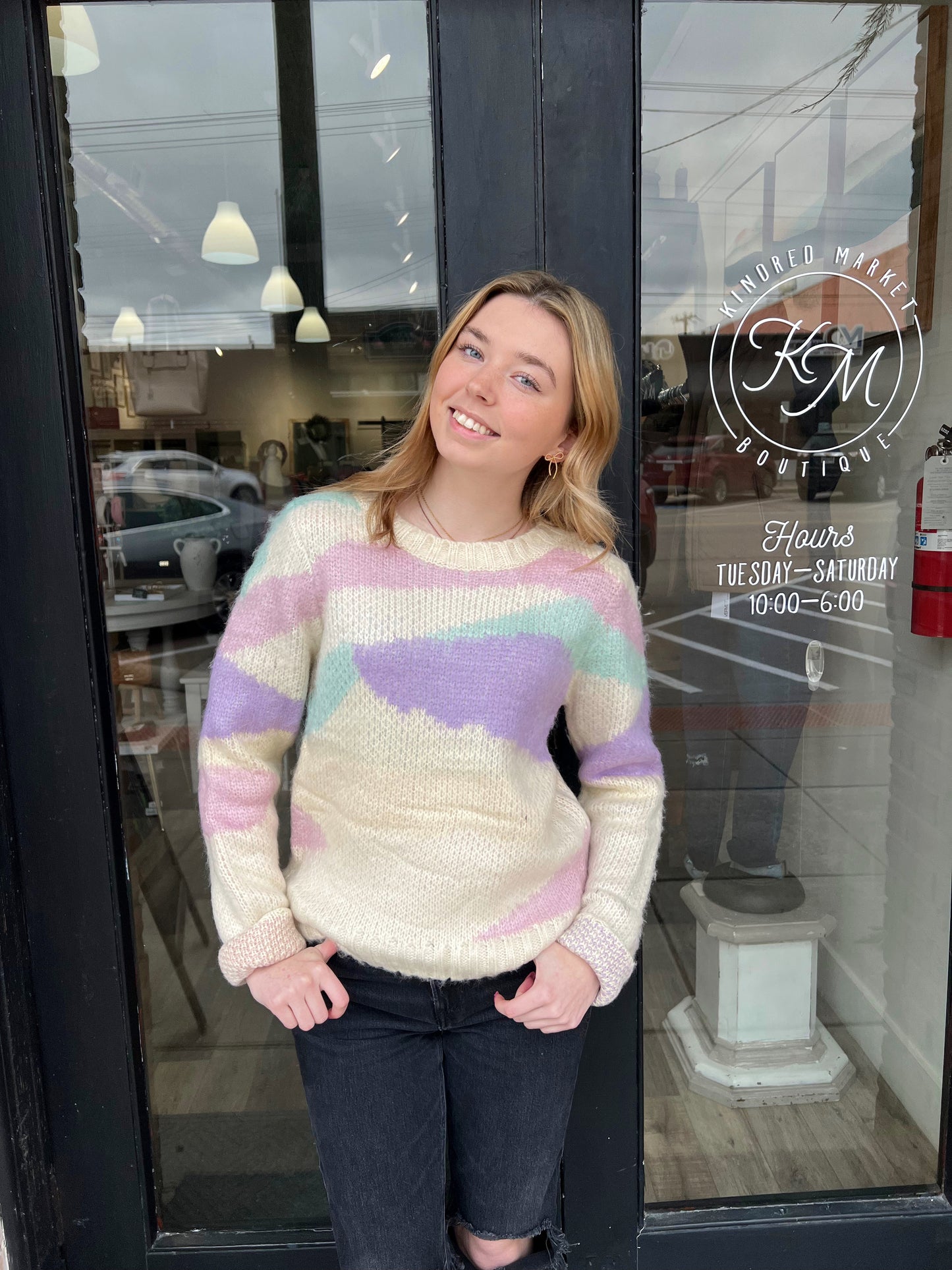 Hillary Water Color Sweater