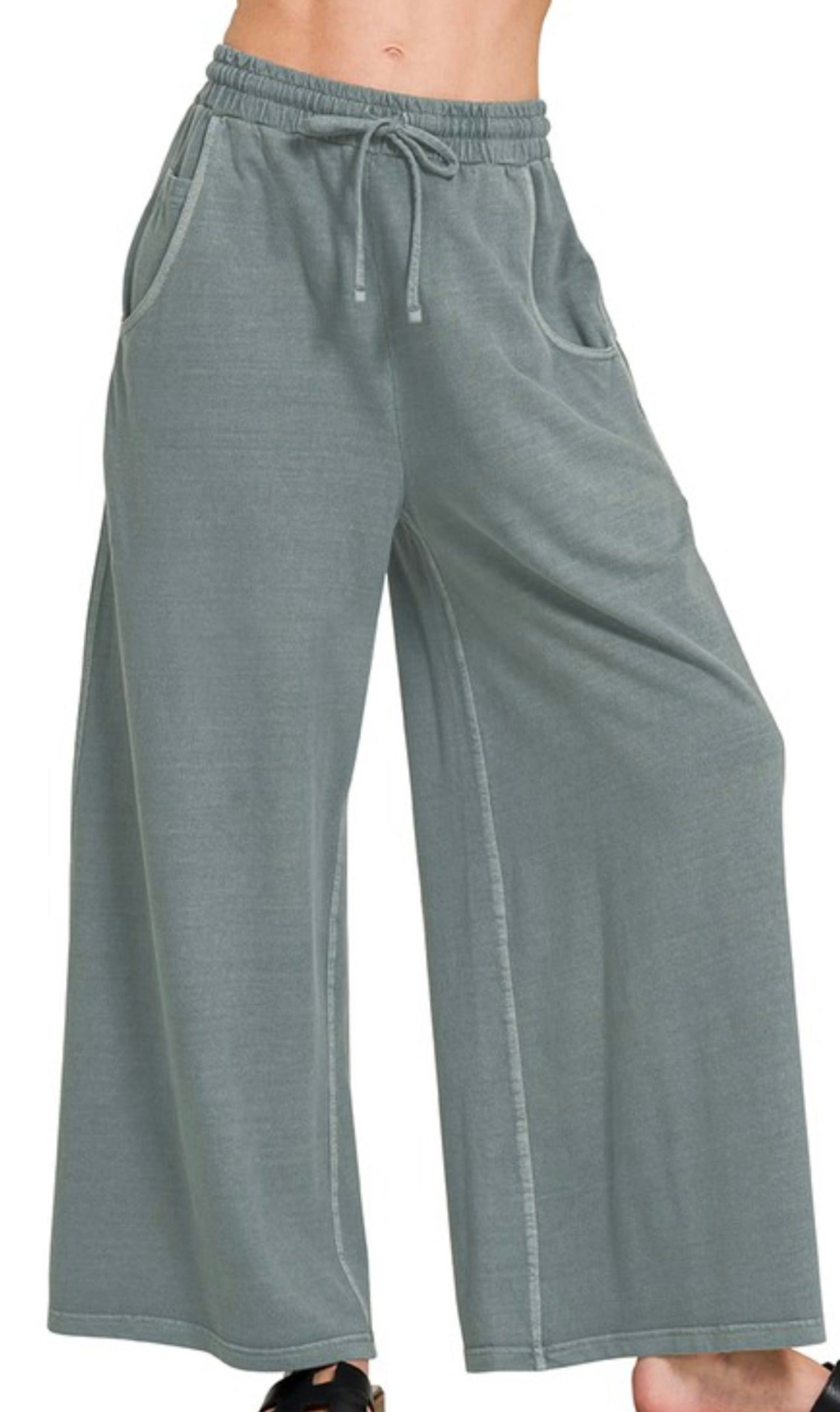 Darla Wide Leg Jade Pants