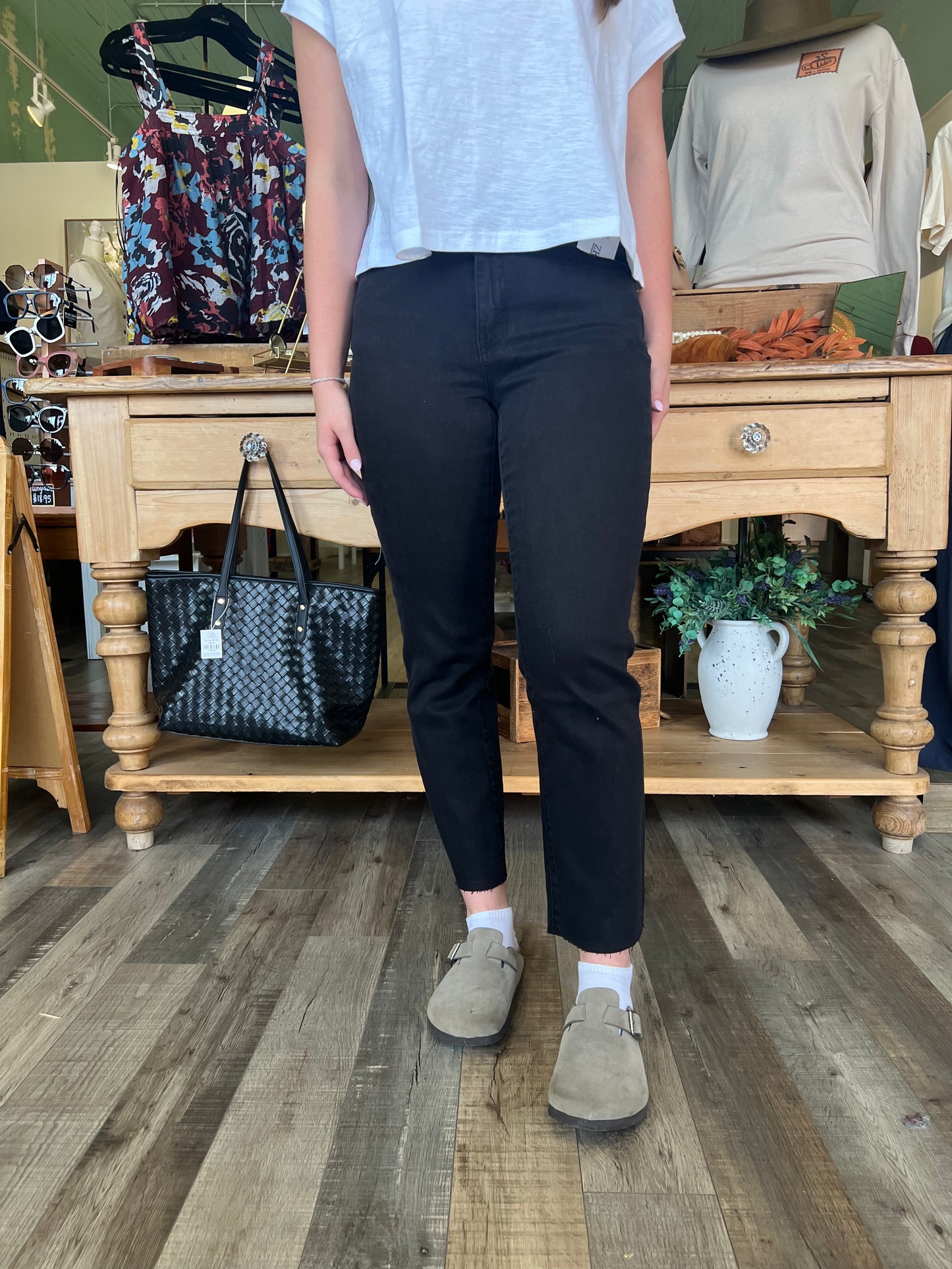 Jordan Black Straight Leg Jeans
