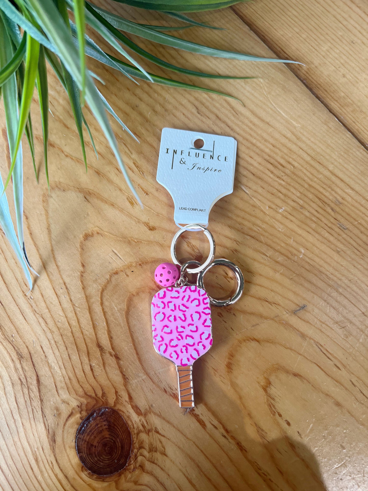 Gold Pickleball Paddle Key Chains